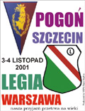 Naklejka wykonana przez fanów Pogoni z okazji meczu z Legią!
