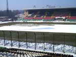 Śnieg na stadionie Legii - fot. Woytek