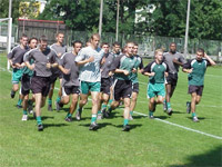 Pierwszy trening mistrzów Polski - fot. Woytek