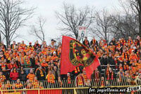 Jagiellonia na daleki wyjazd do Zabrza wybrała się w 600 osób - fot. jagiellonia.net