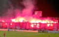 Widzew Łódź na meczu z Legią Warszawa - fot. Mishka