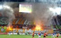 Zagłębie Lubin na meczu z Lechem Poznań - fot. lechita.net
