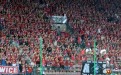 Wisła Kraków na meczu z Jagiellonią Białystok - fot. skwk.pl