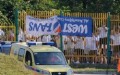 Fani Legii na wyjazdowym meczu z Rozwojem Katowice - fot. Mishka