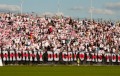 ŁKS Łódź na meczu z Pogonią Zduńska Wola - fot. lksfans.pl