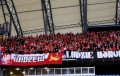 Widzew Łódź na wyjazdowym meczu z Lechem Poznań - fot. widzewtomy.net