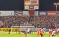 Widzew Łódź na meczu z Legią Warszawa - fot. Mishka