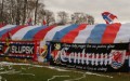 Gryf Słupsk na meczu z Pogonią Lębork