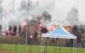 Jarota Jarocin na meczu z Ostrovią Ostrów Wlkp.