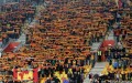 Jagiellonia Białystok na meczu ze Śląskiem Wrocław - fot. jagiellonia.net