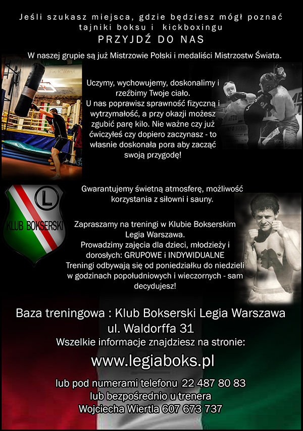 fot. Legia Boks