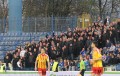 Korona Kielce na wyjazdowym meczu z Ruchem Chorzów - fot. niebiescy.pl