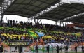 Siarka Tarnobrzeg na meczu z Olimpią Elbląg