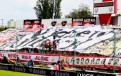 Widzew Łódź na meczu z Cracovią - fot. widzewtomy.net