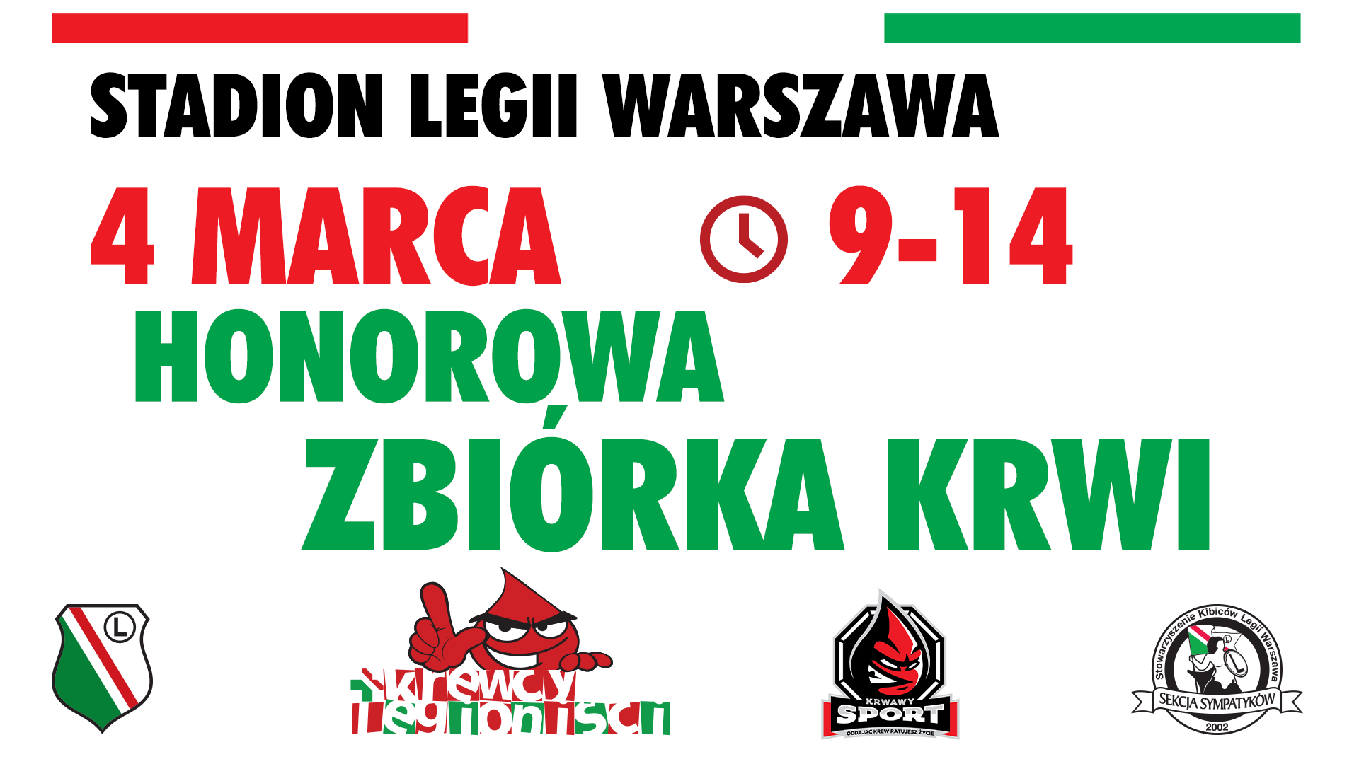 Zbiórka krwi na Legii