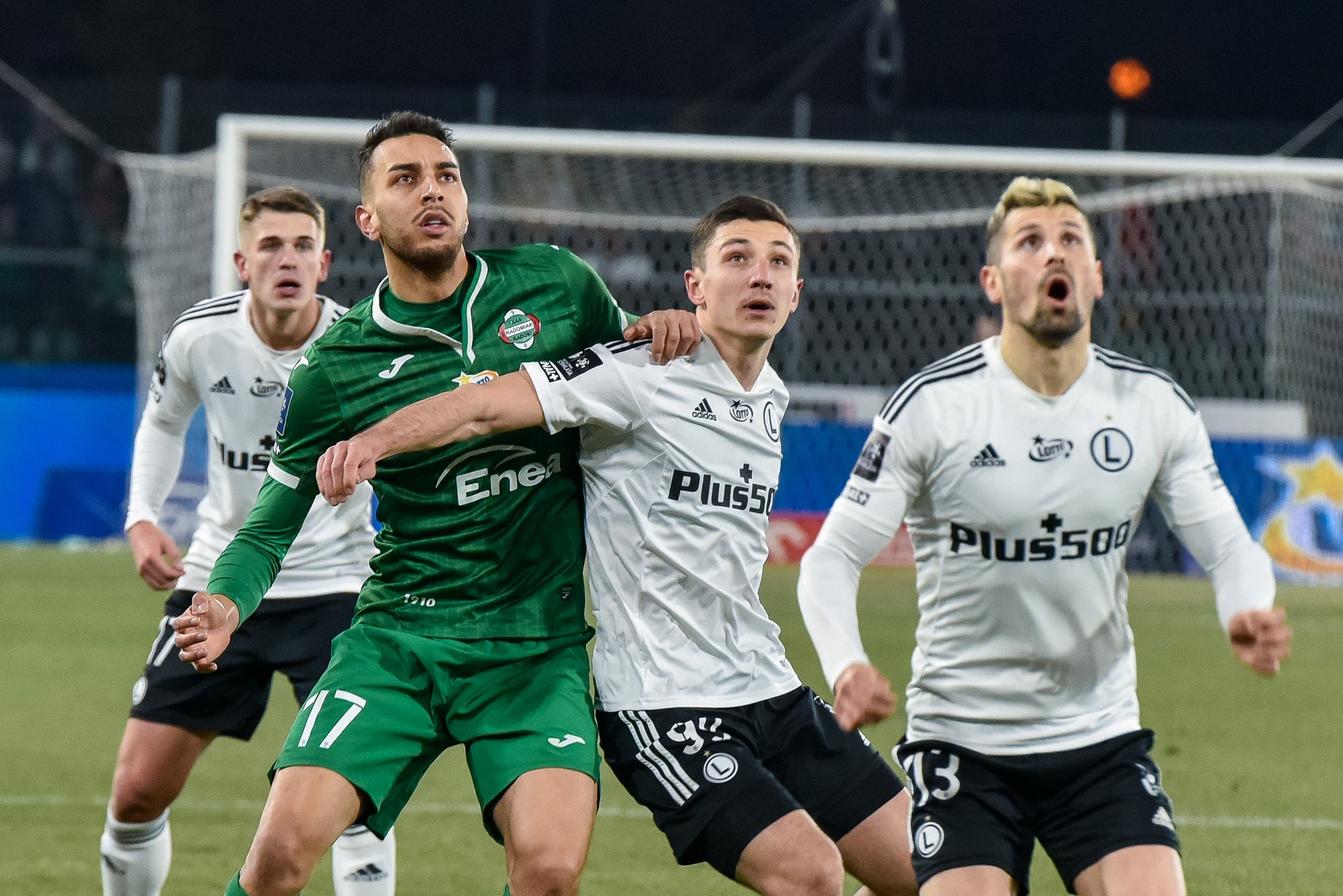 Radomiak Radom - Legia Warszawa, Maik Nawrocki, Leonardo Rocha, Bartosz Slisz, Paweł Wszołek