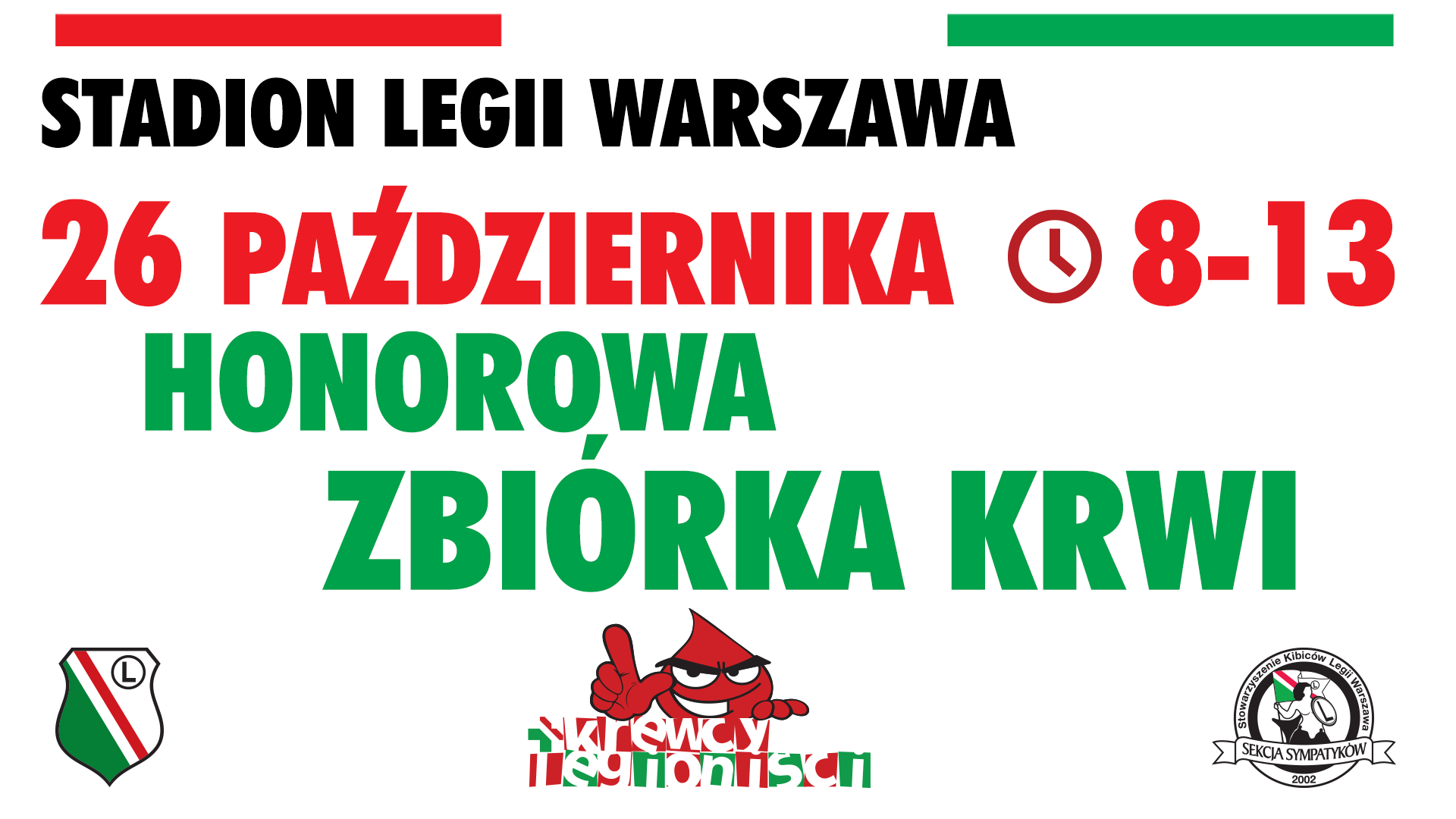 Zbiórka krwi na Legii