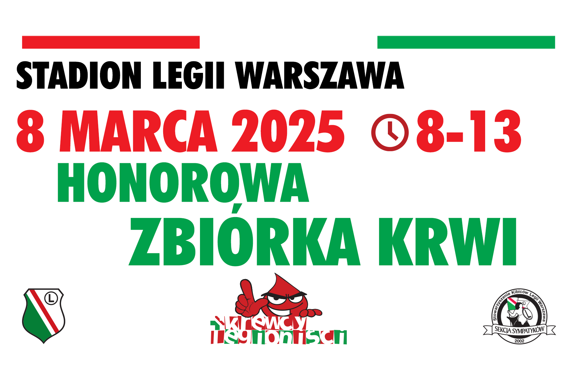 Zbiórka krwi na Legii