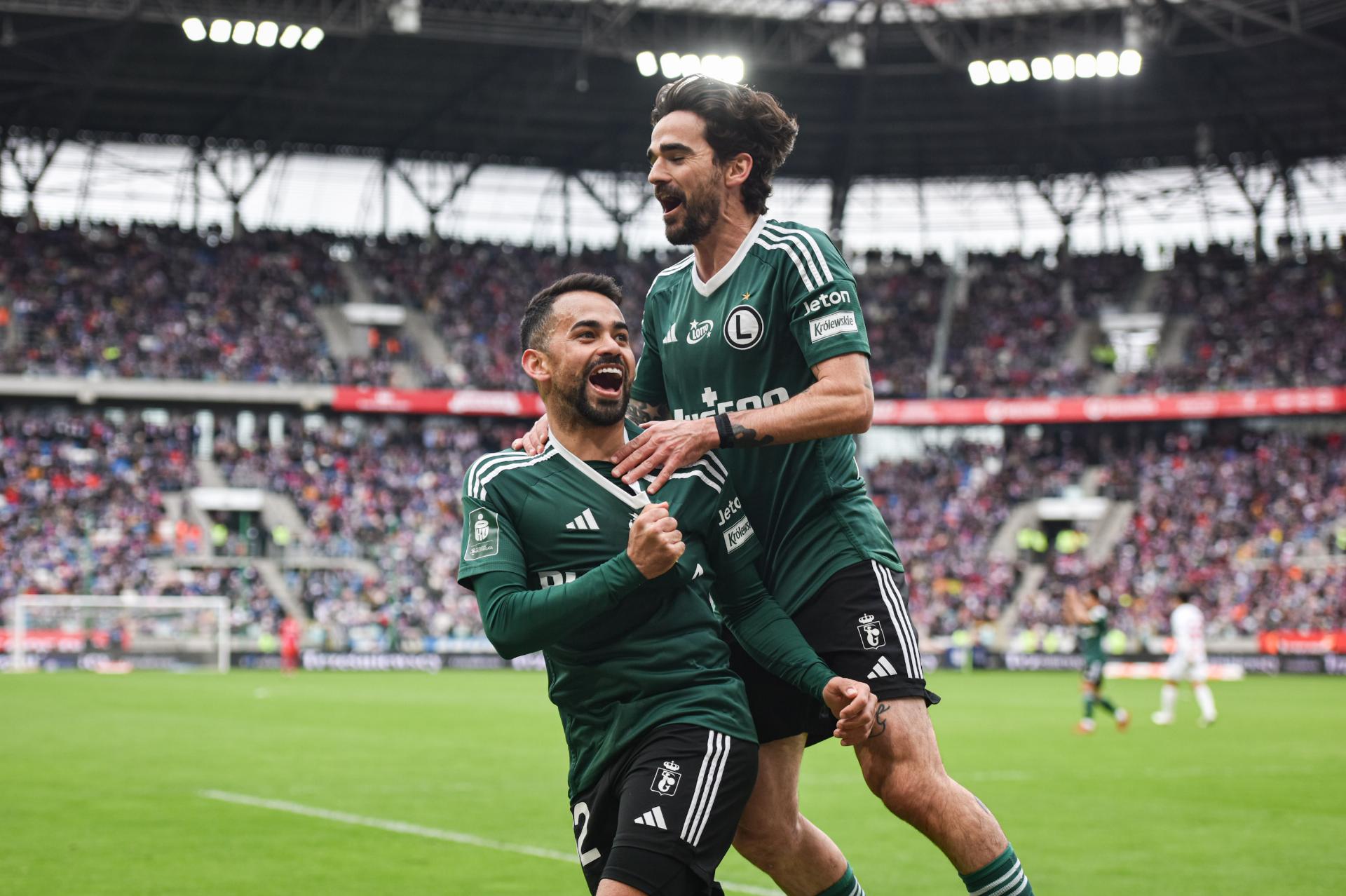 Górnik Zabrze - Legia Warszawa Luquinhas radość Claude Goncalves 