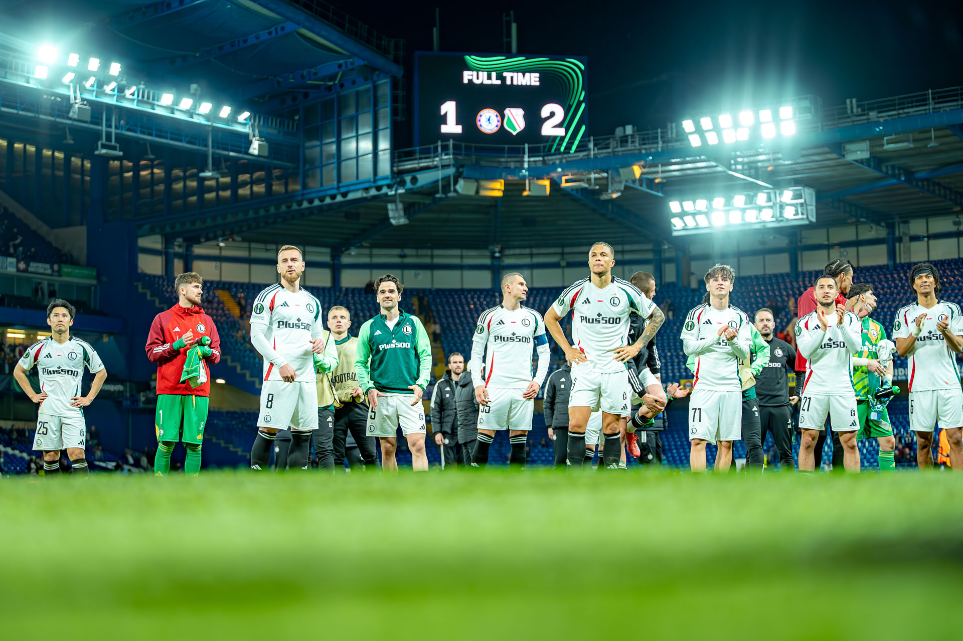 Chelsea FC - Legia Warszawa tablica wyników