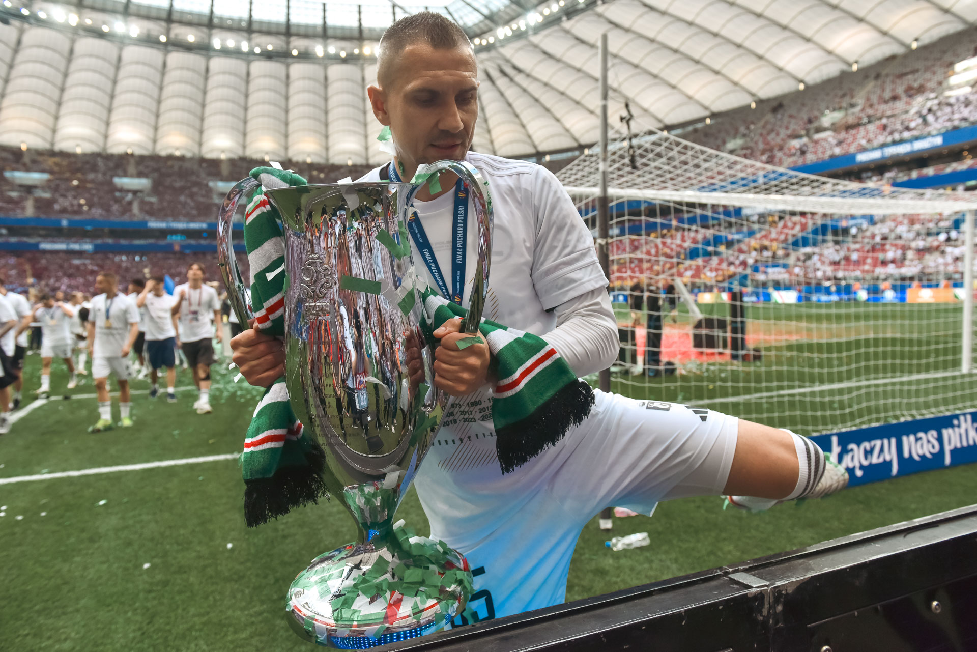 Pogoń Szczecin - Legia Warszawa Artur Jędrzejczyk puchar trofeum