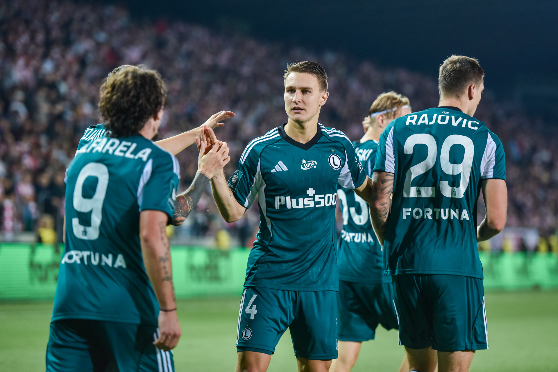 Cracovia - Legia Warszawa Mileta Rajović radość gol Marco Bruch Migouel Alfarela