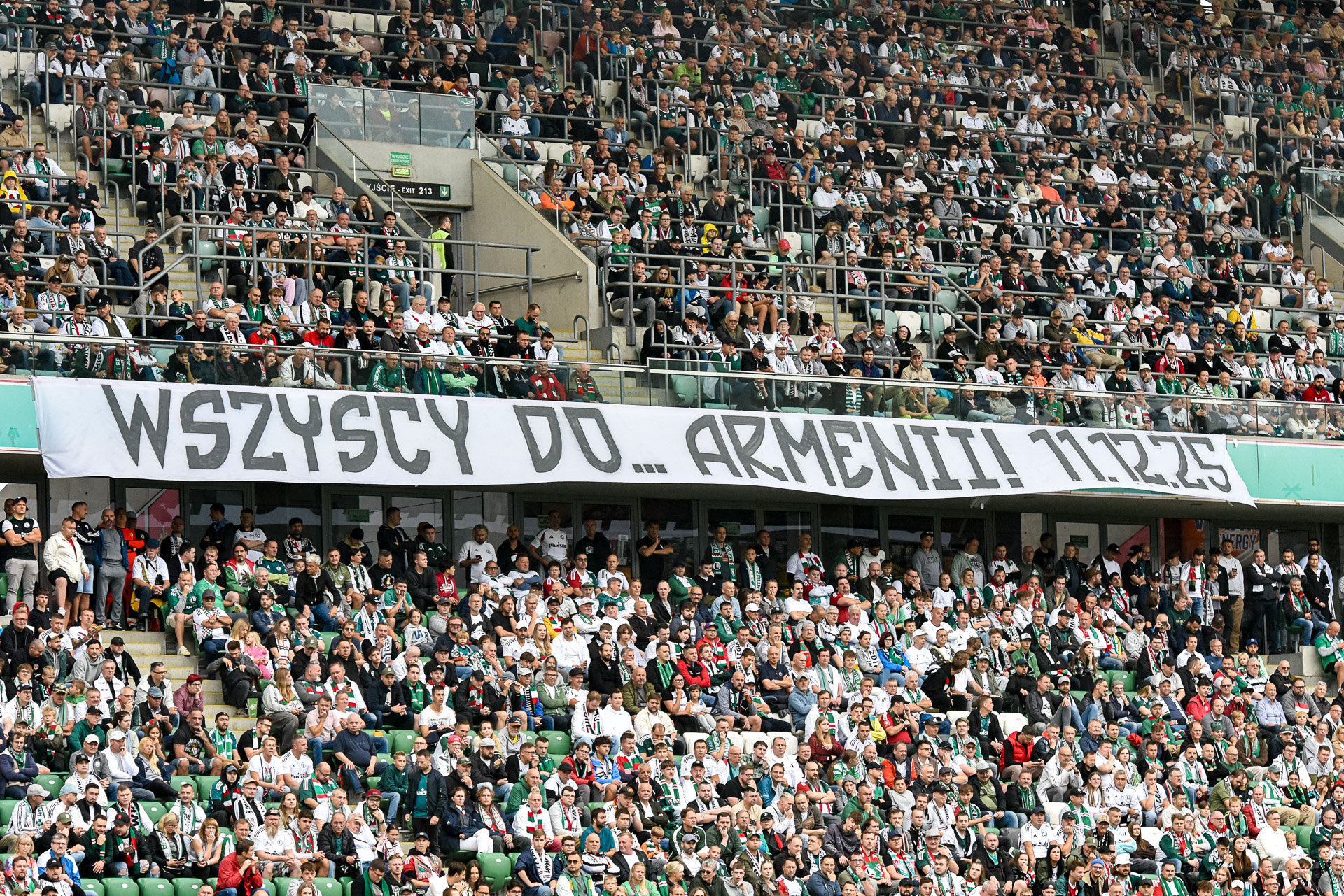 Legia Warszawa - Radomiak Radom transparent Armenia