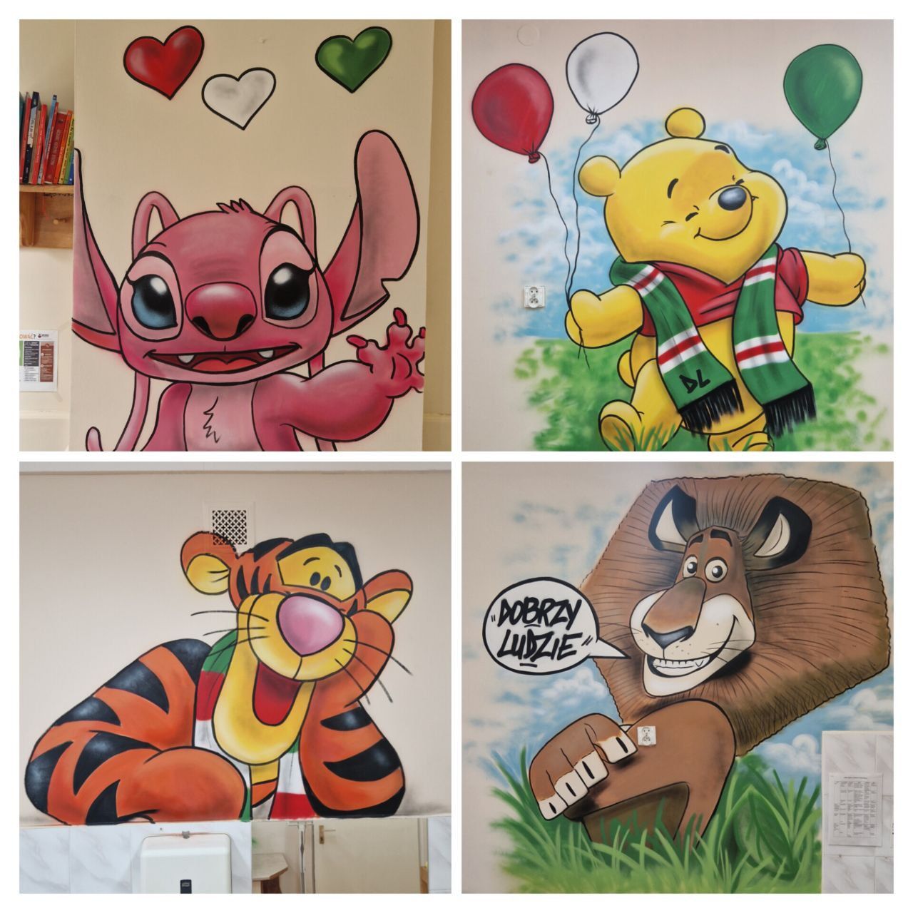 Dobrzy Ludzie,bajkowe graffiti