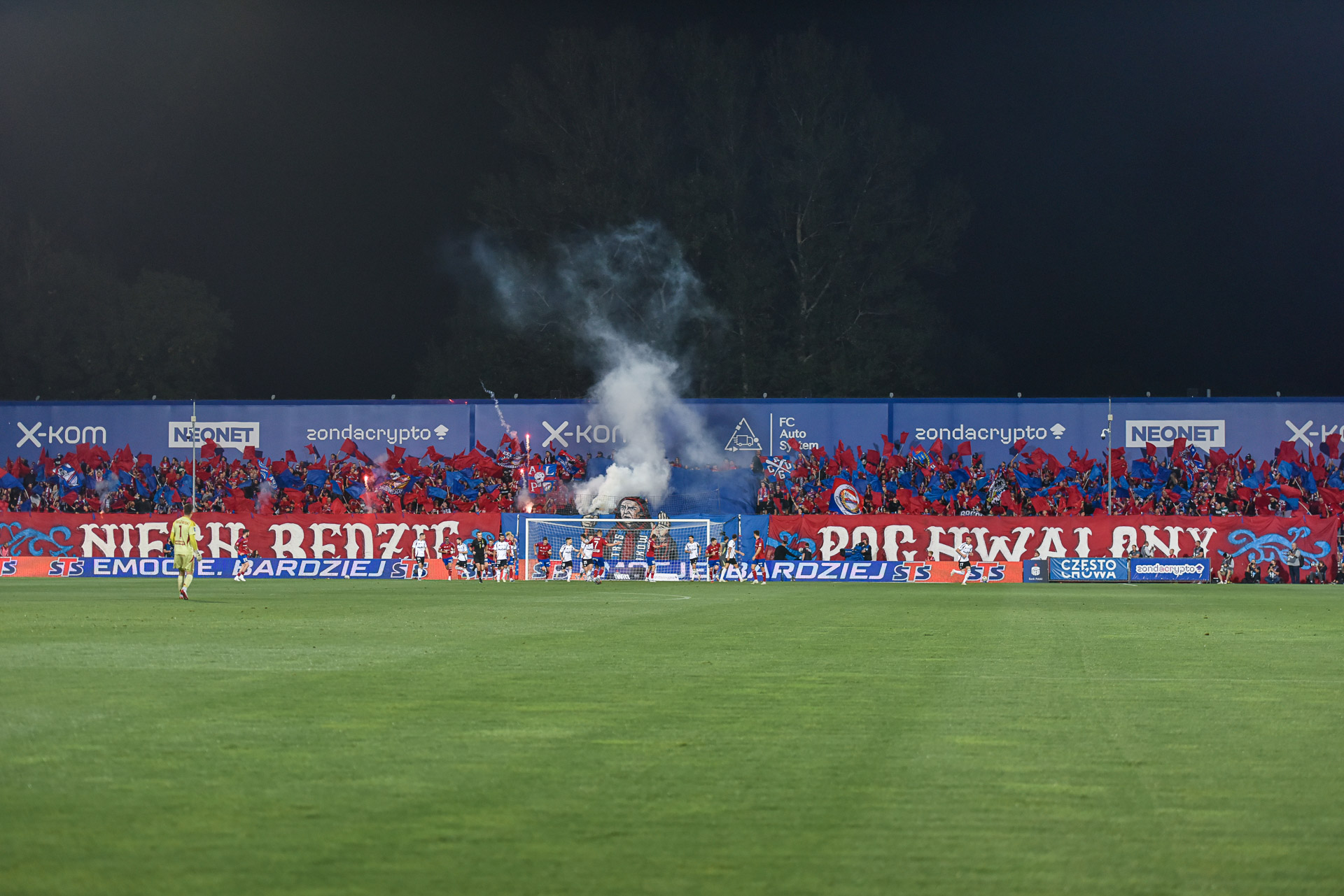 Raków Częstochowa - Legia Warszawa kibice oprawa
