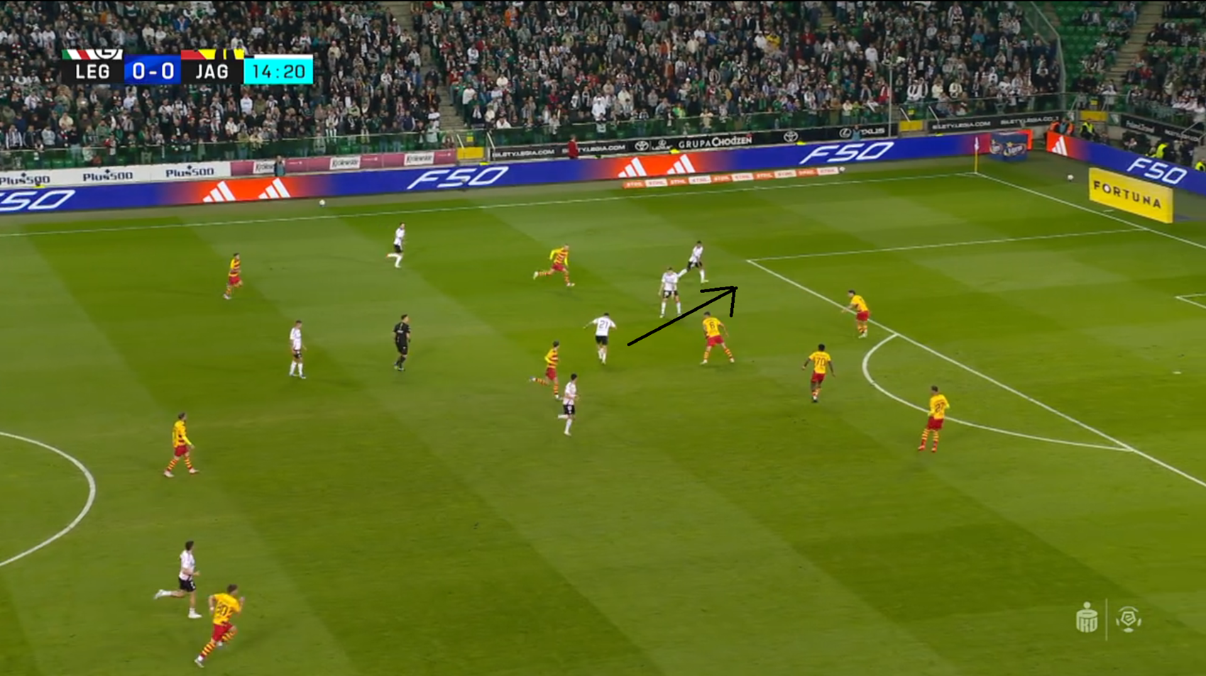 screenshot Legia - Jagiellonia