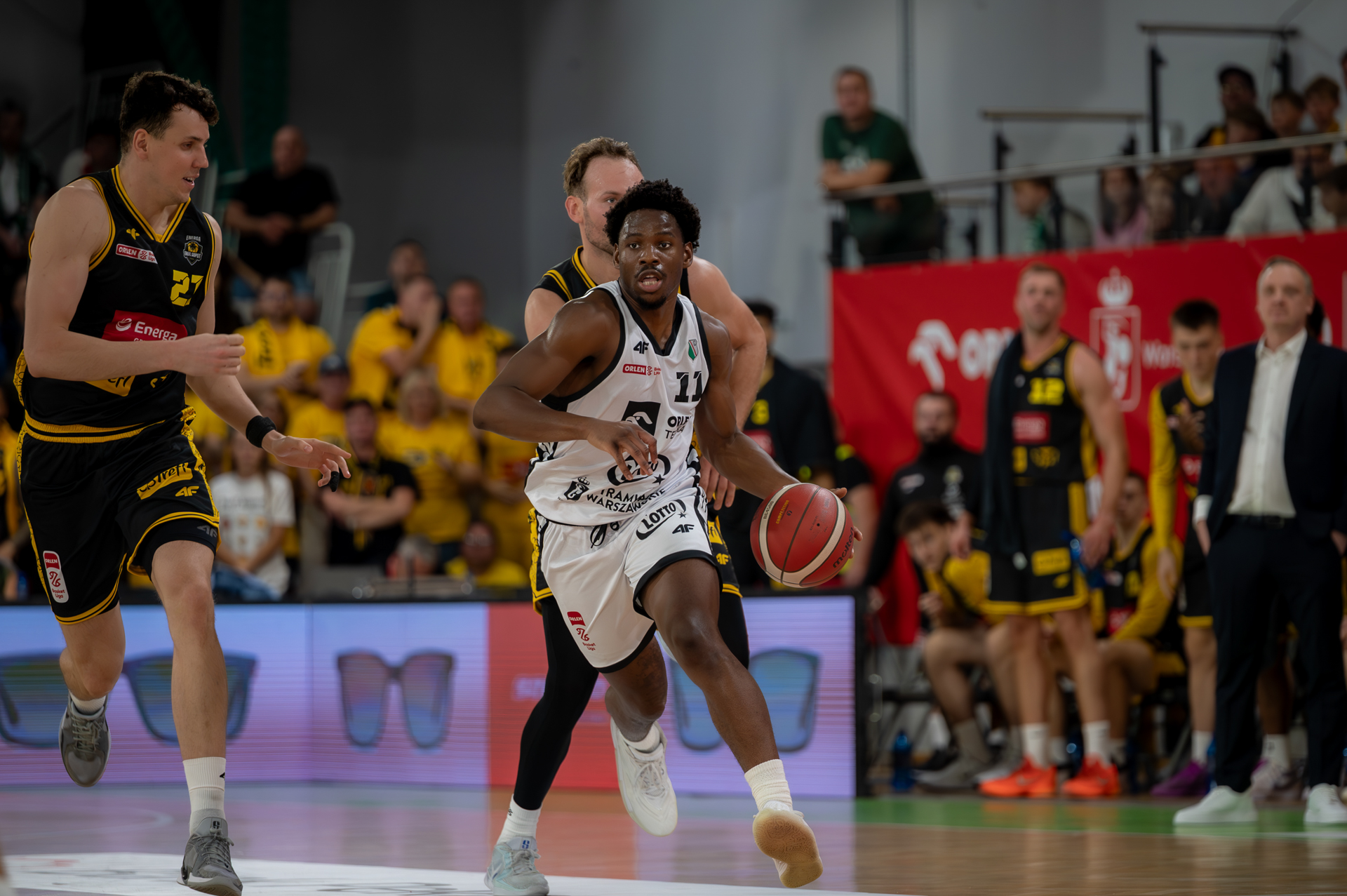 koszykówka, Legia Warszawa - Trefl Sopot Ben Shungu