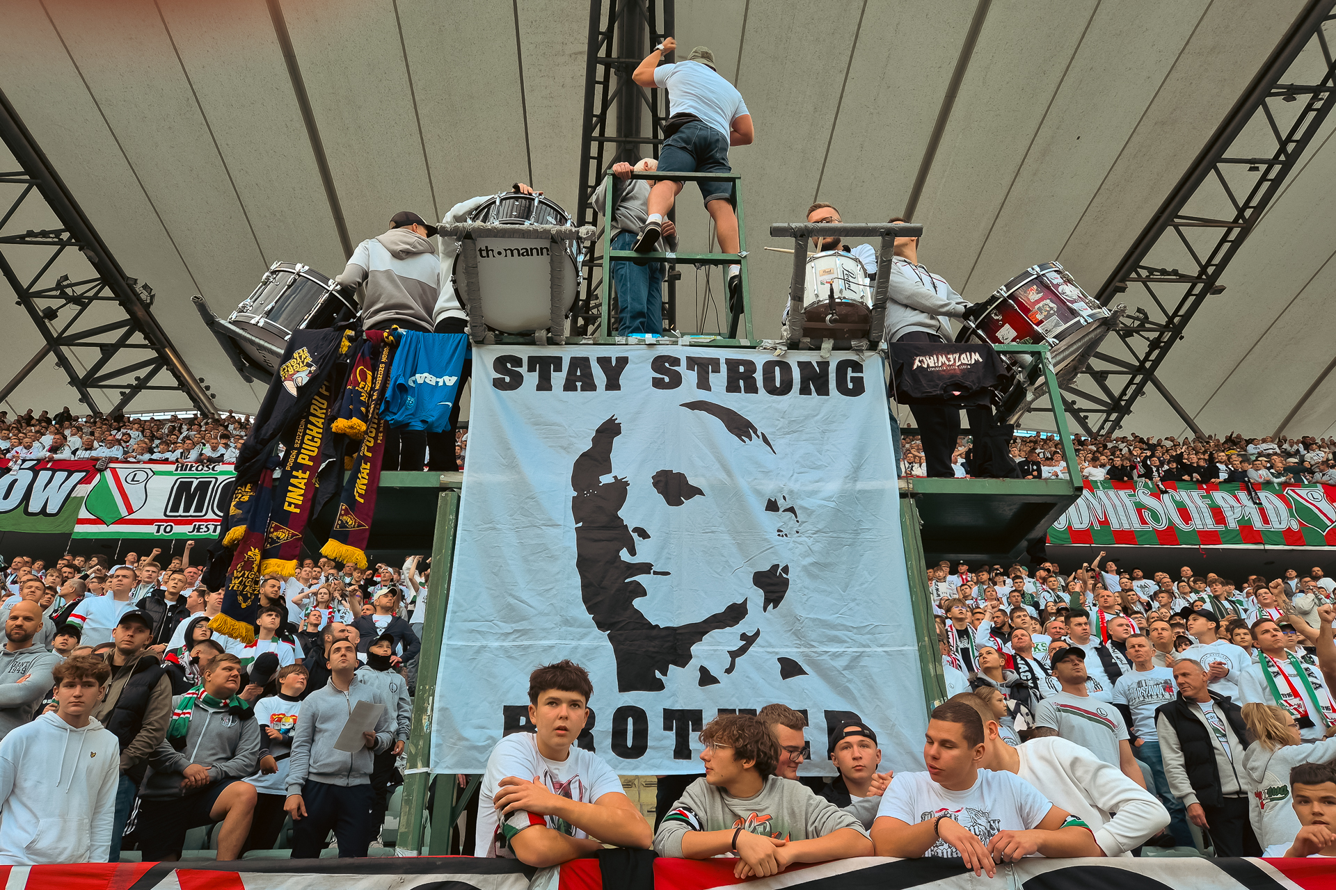 Legia Warszawa - Pogoń Szczecin Janusz Waluś żyleta