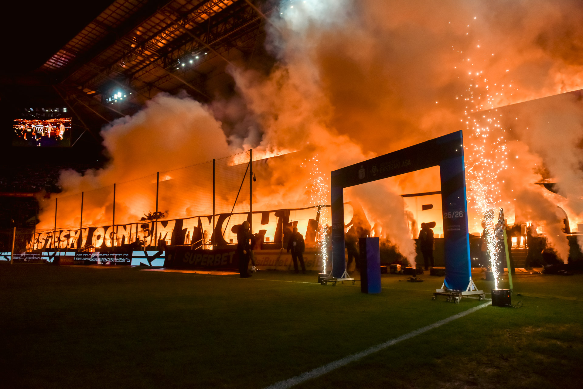 Górnik Zabrze na meczu z Legią,jesteśmy ogniem