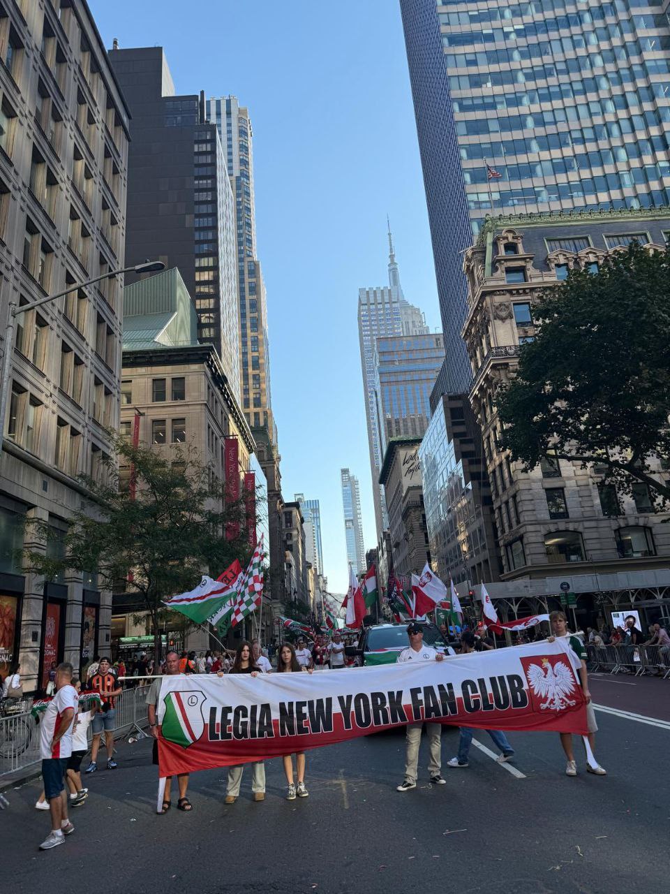 Legia New York parada Pułaskiego
