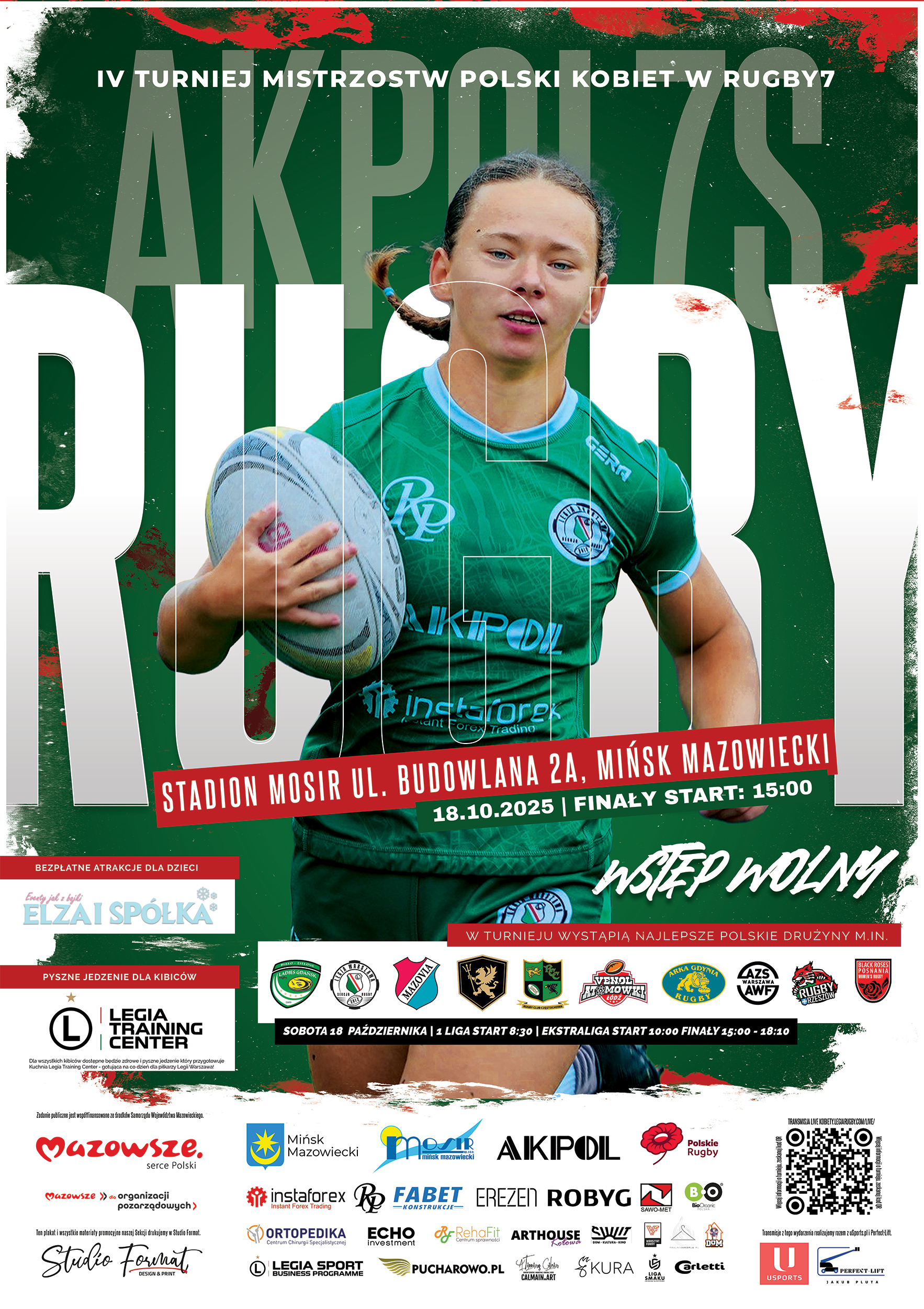 plakat rugby kobiety