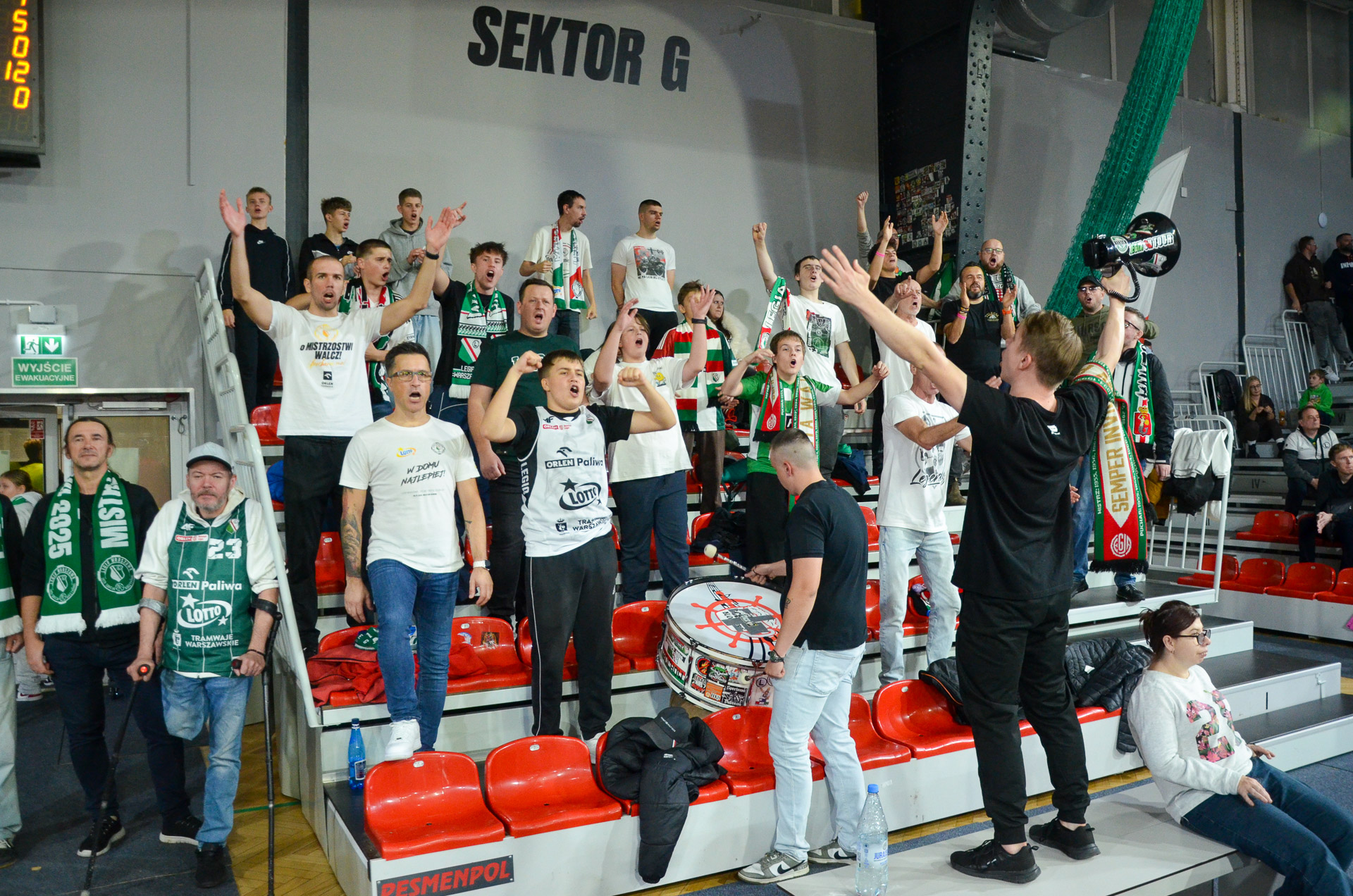 koszykówka Legia Warszawa - Stal Ostrów Wielkopolski kibice