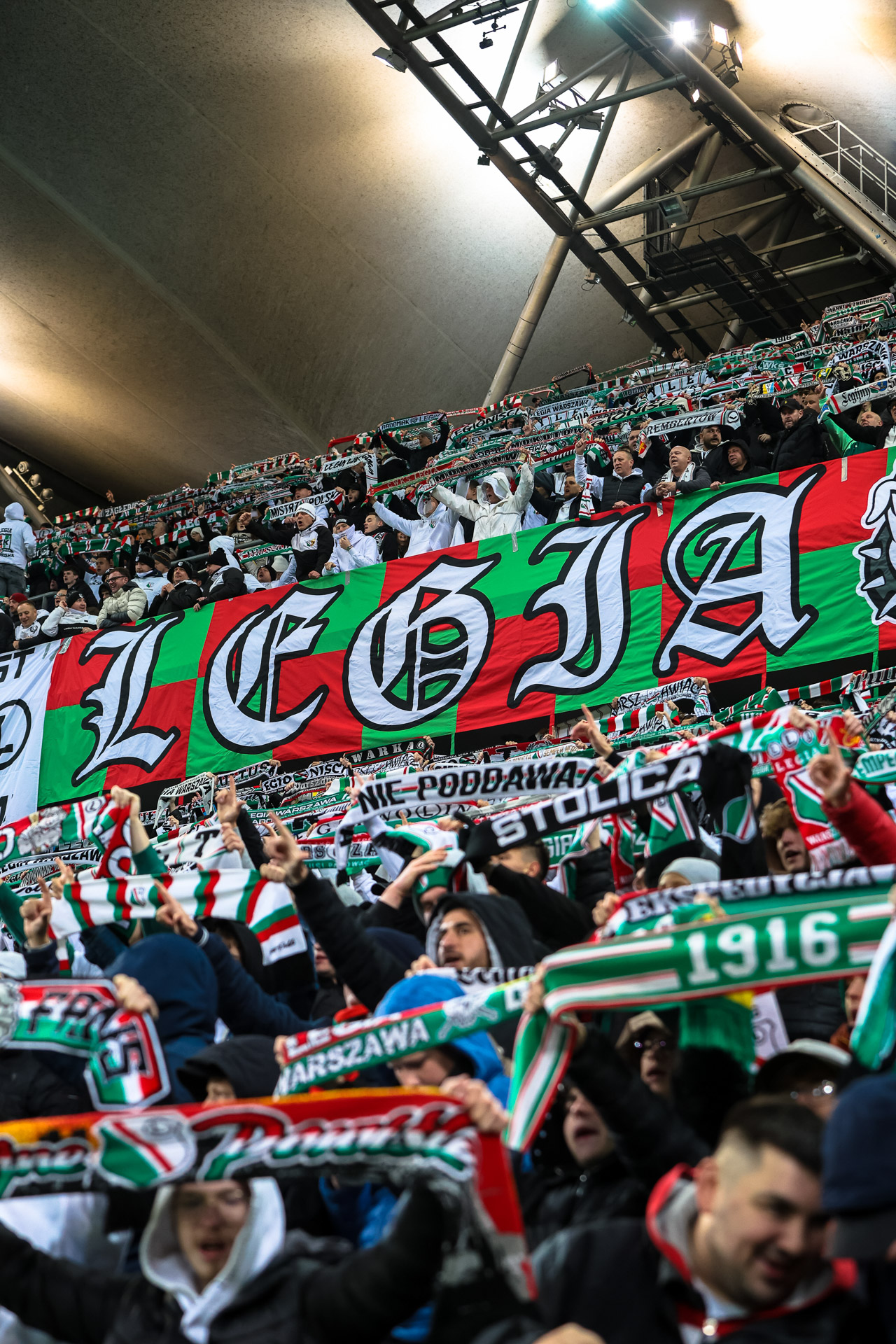 Legia Warszawa - Lech Poznań Żyleta flaga