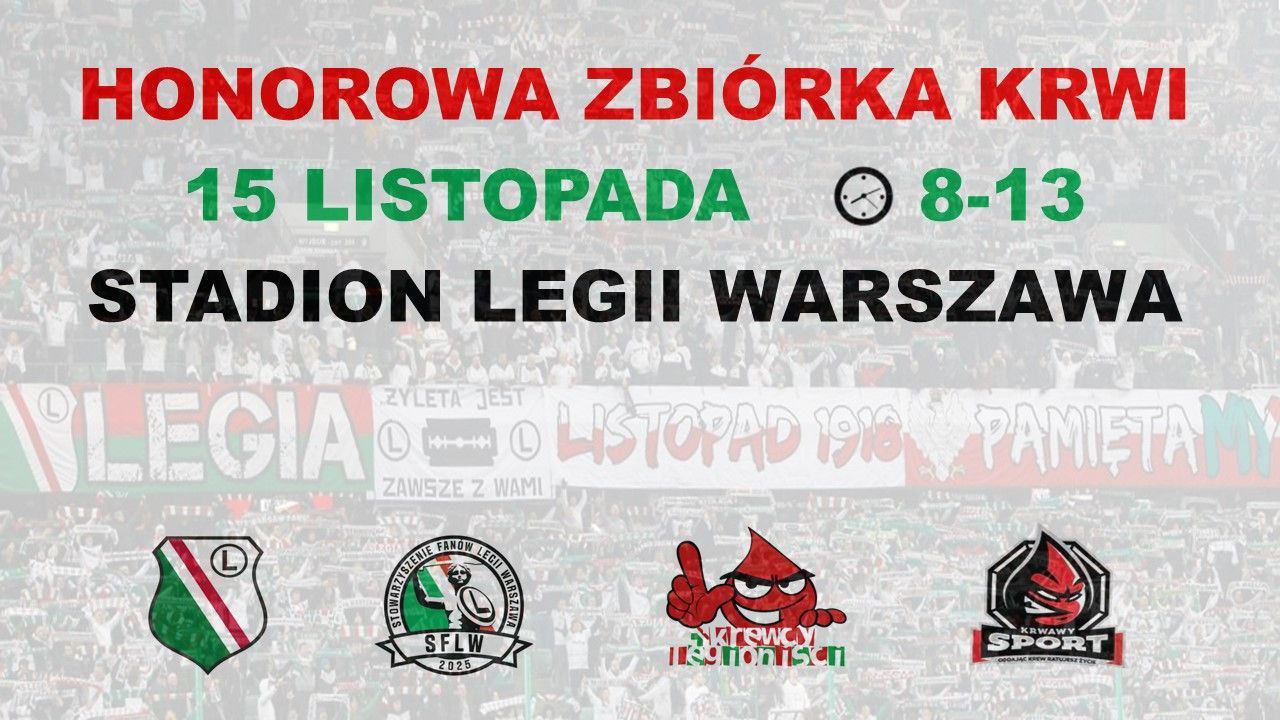 plakat zbiórka krwi