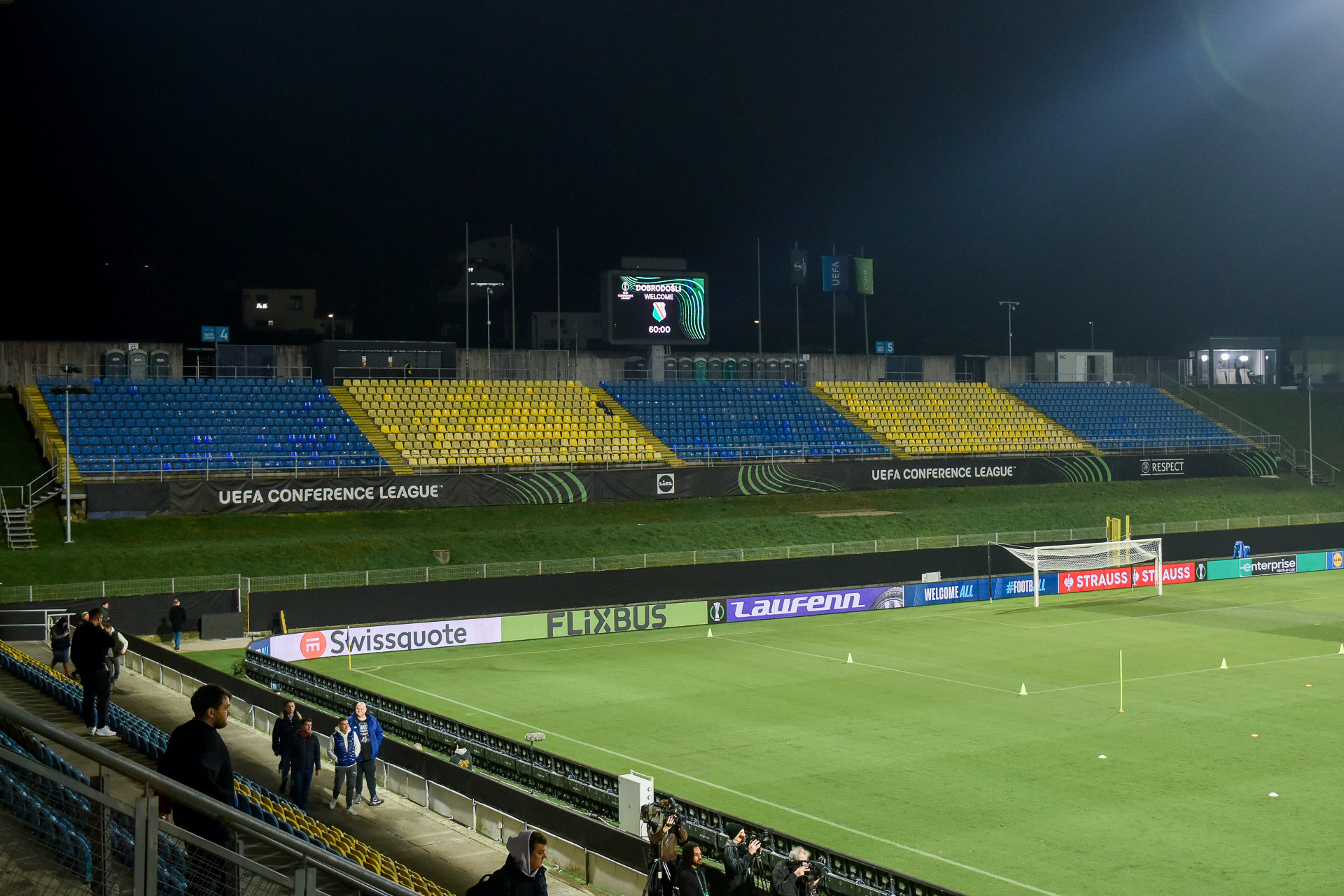 NK Celje - Legia Warszawa trening stadion sektor gości