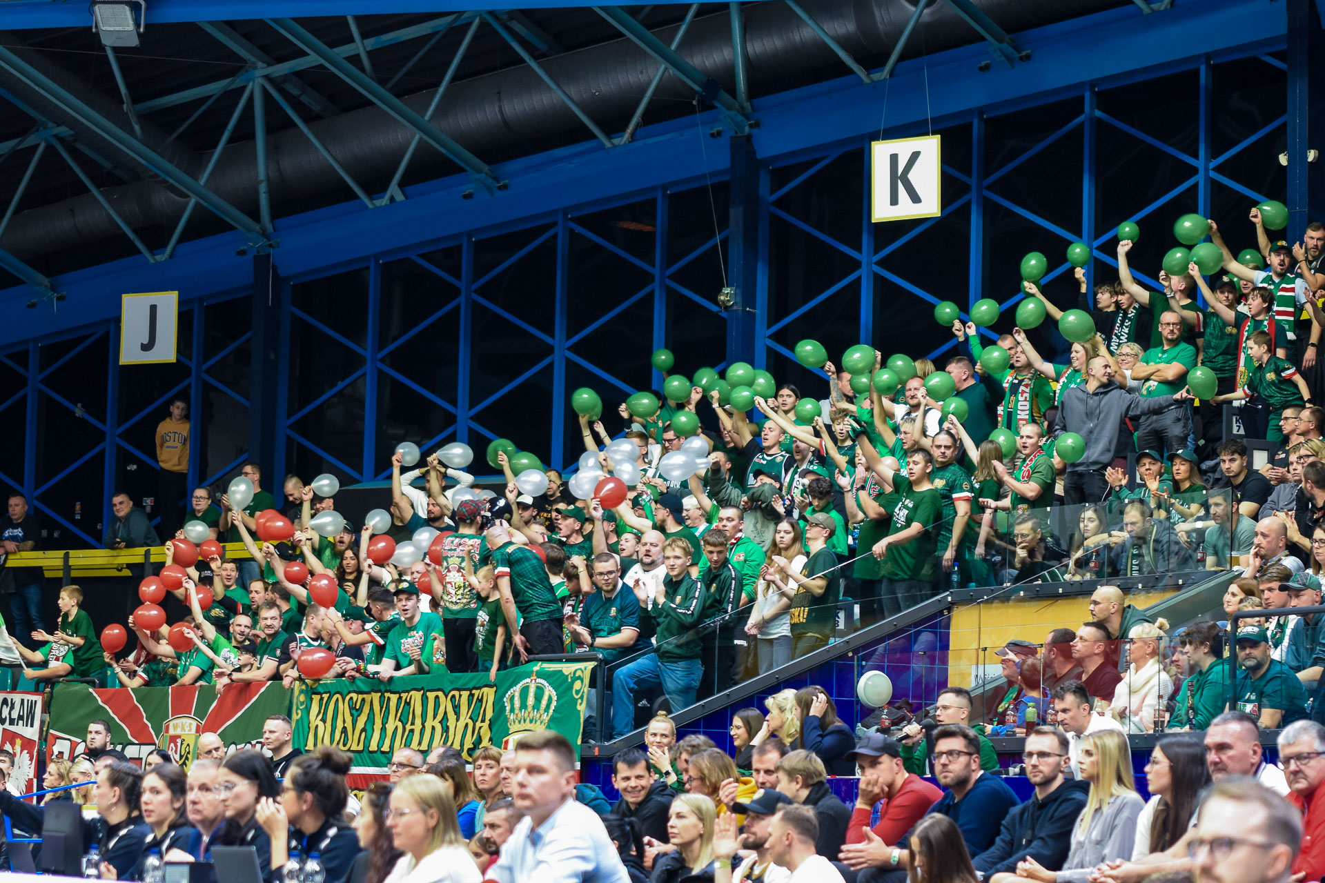 koszykówka, Śląsk Wrocław - Legia Warszawa kibice
