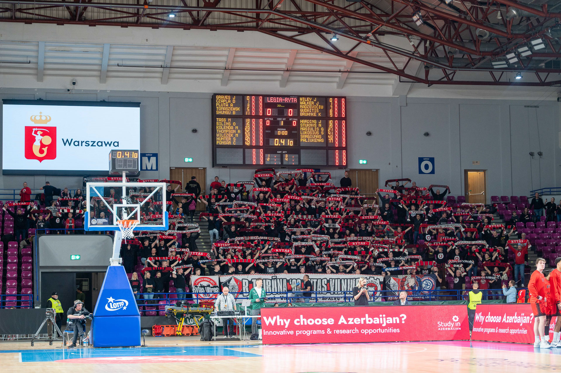koszykówka Legia Warszawa - Rytas Wilno kibice