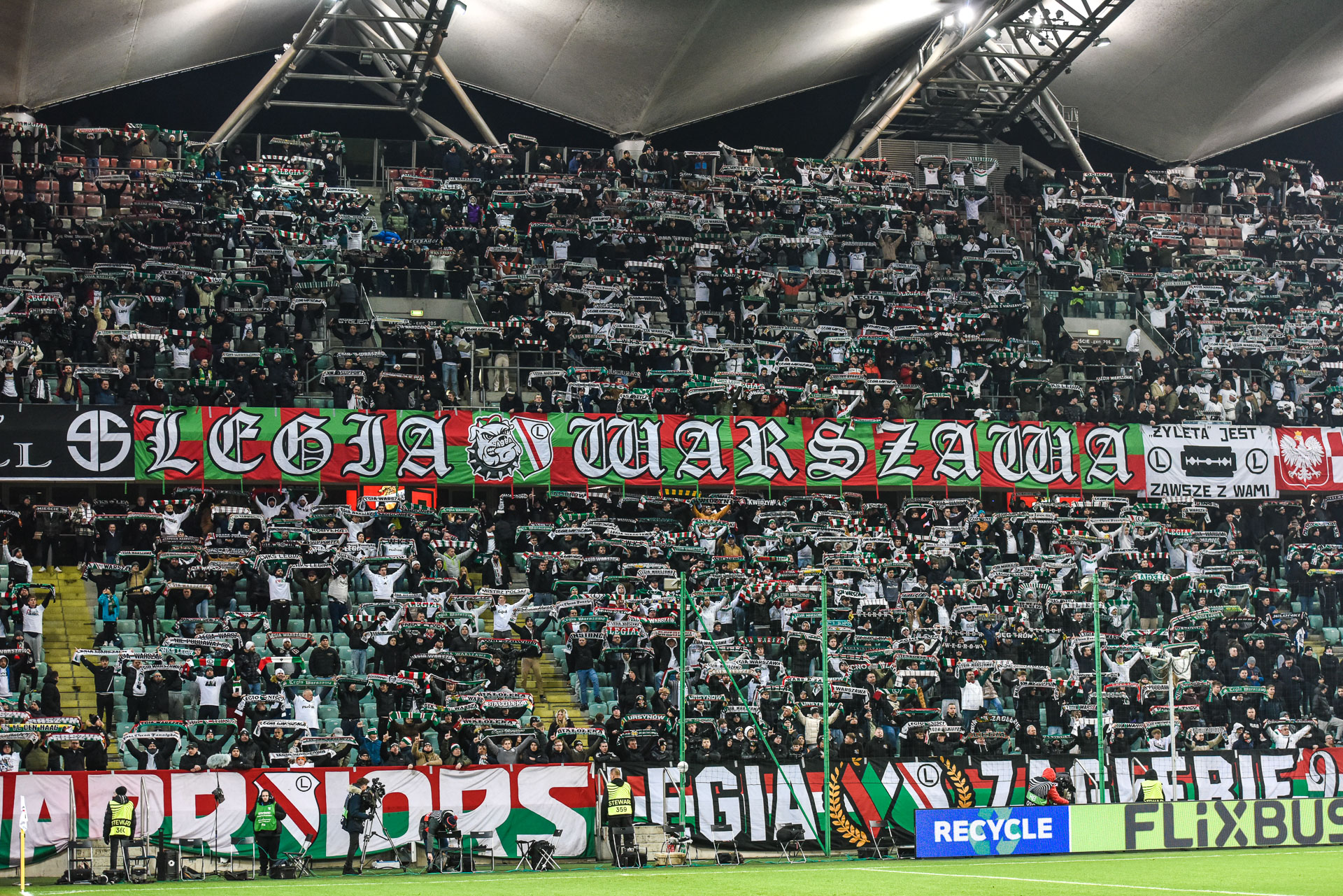 Legia Warszawa - Sparta Praga Żyleta kibice,mecz-1586