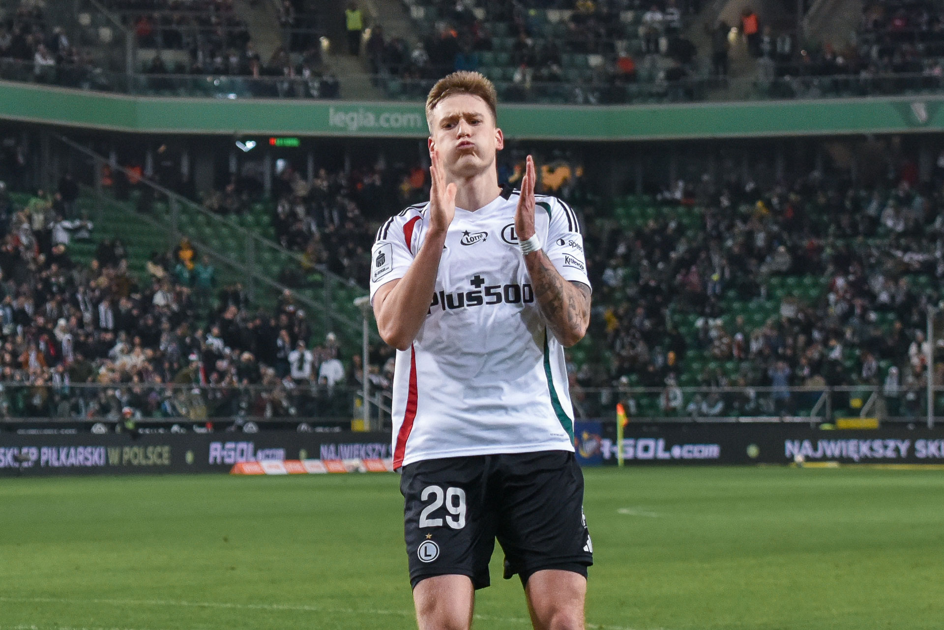 Legia Warszawa - Piast Gliwice Mileta Rajović,mecz-1590