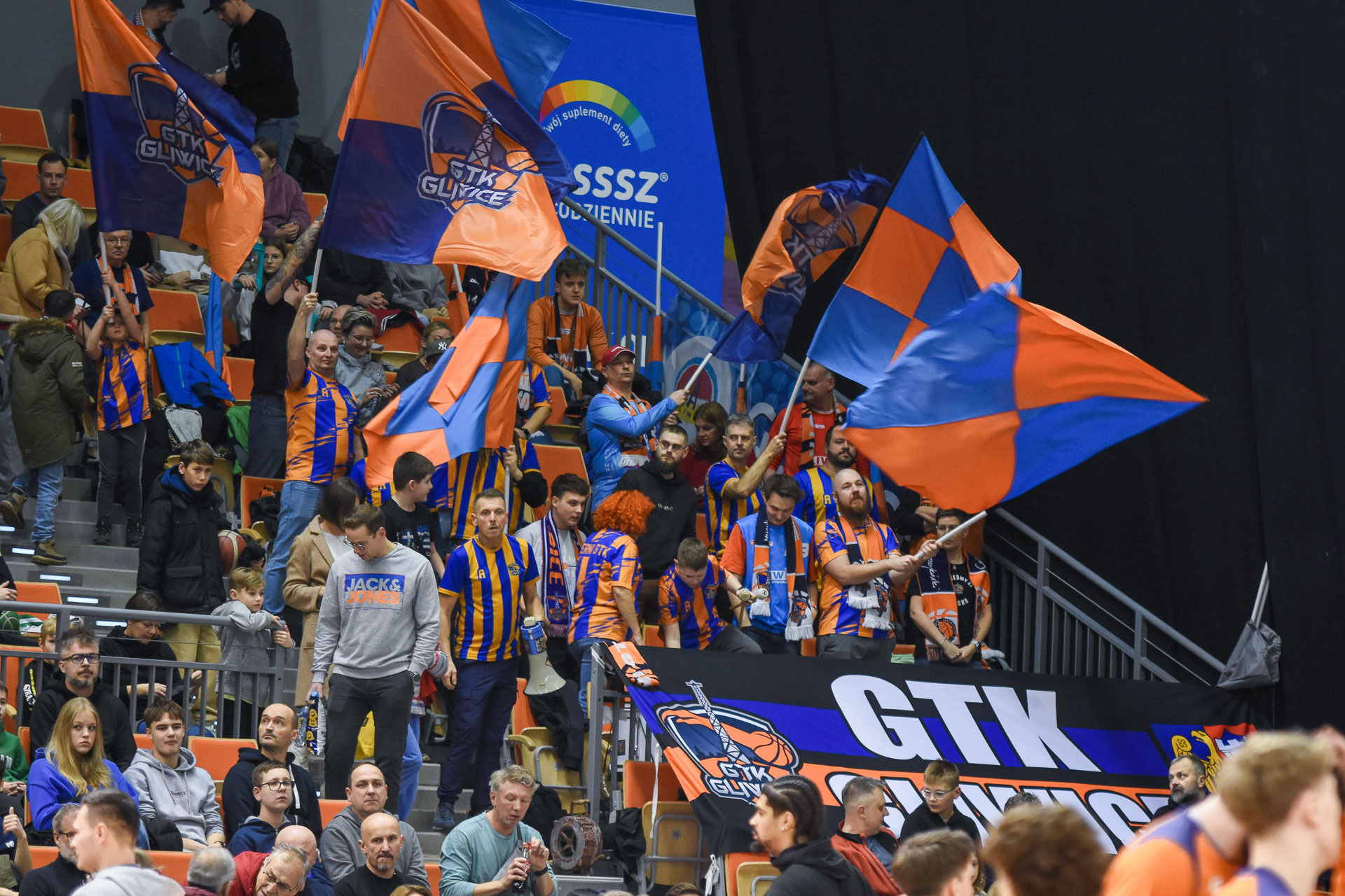 koszykówka GTK Gliwice - Legia Warszawa kibice