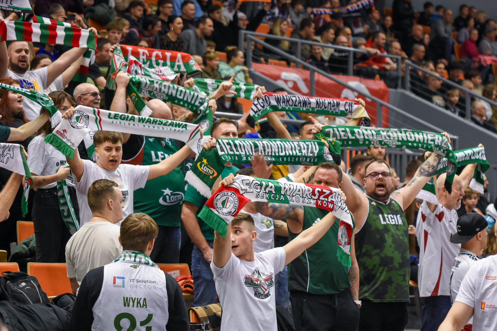 koszykówka GTK Gliwice - Legia Warszawa kibice