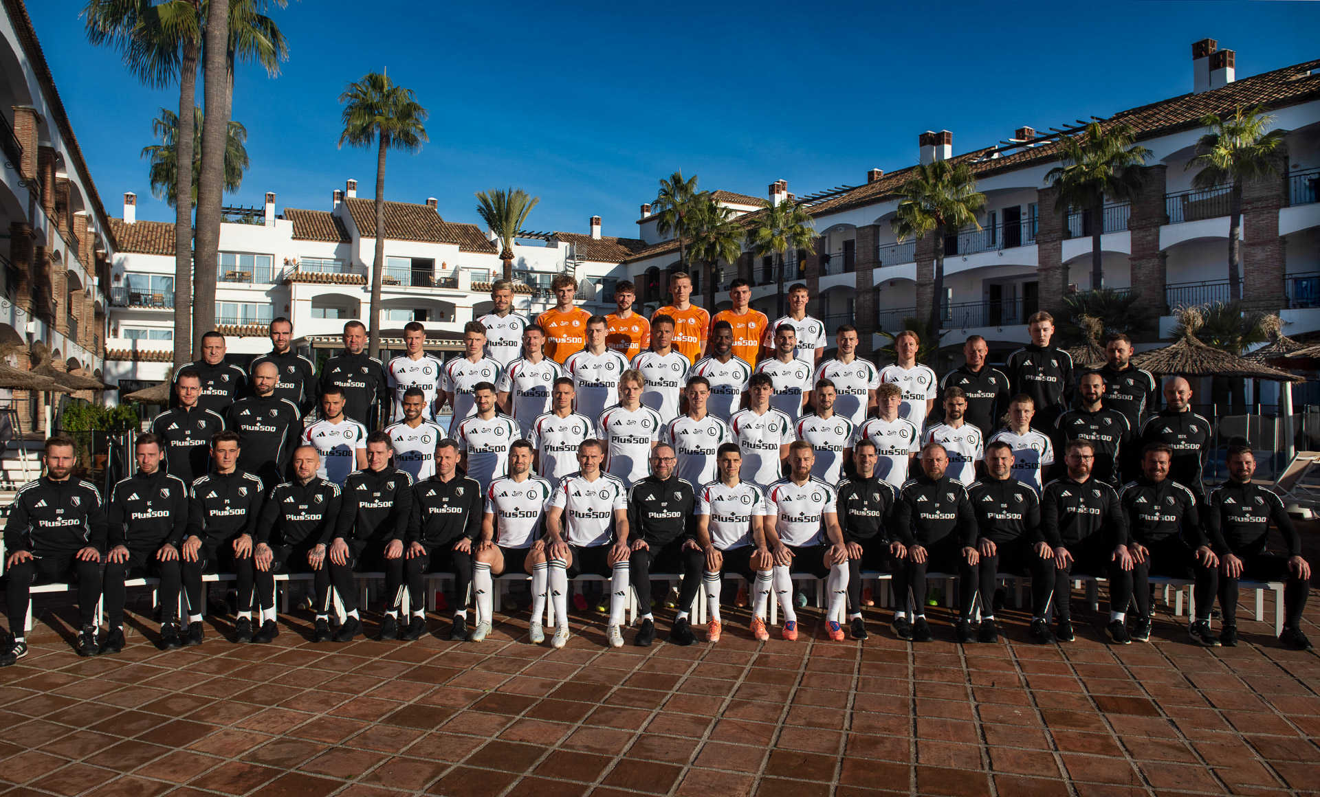 Legia Warszawa drużyna grupowe Mijas zgrupowanie