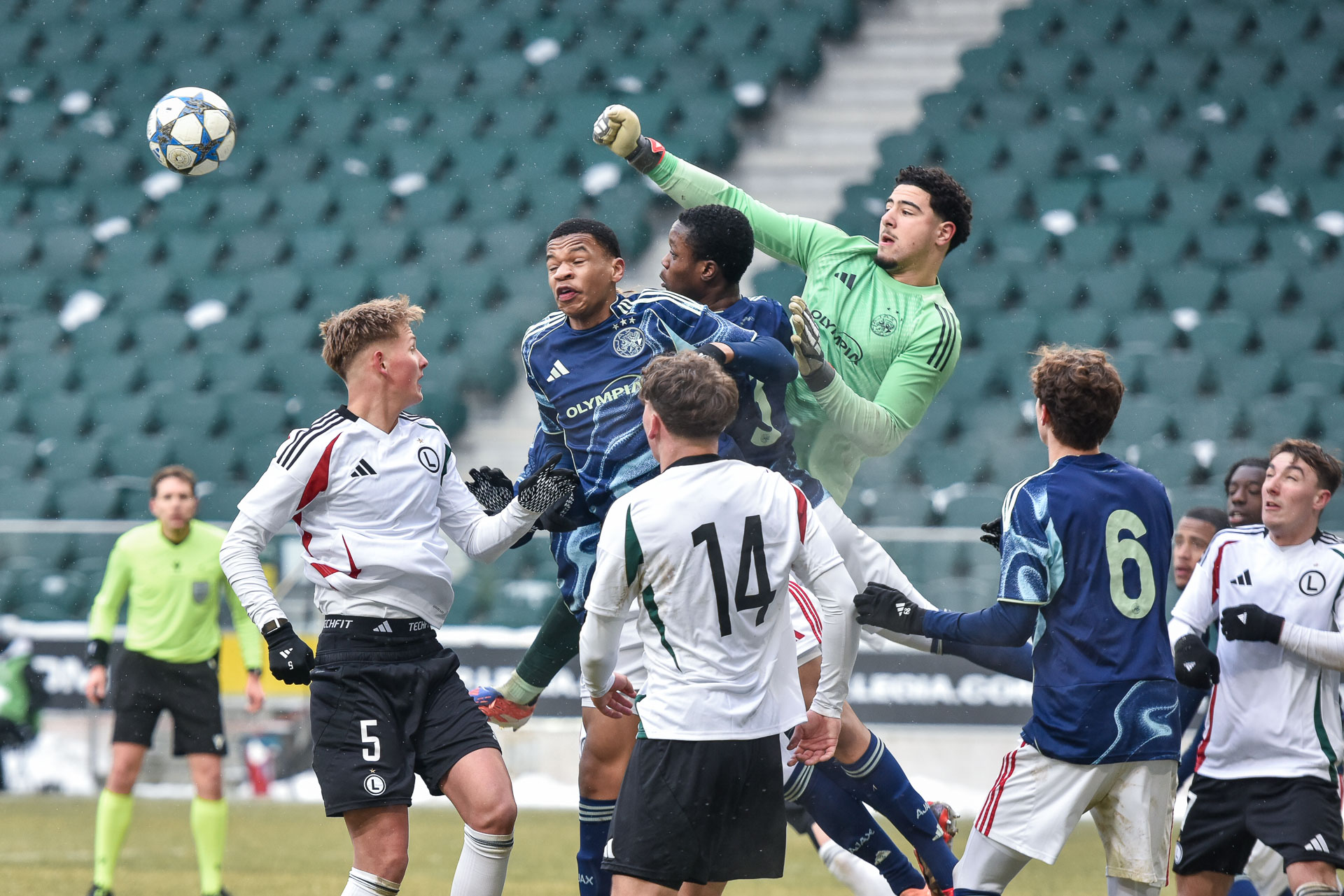 UYL Liga Młodzieżowa Legia Warszawa - AFC Ajax Amsterdam Jan Leszczyński Aymean El Hani