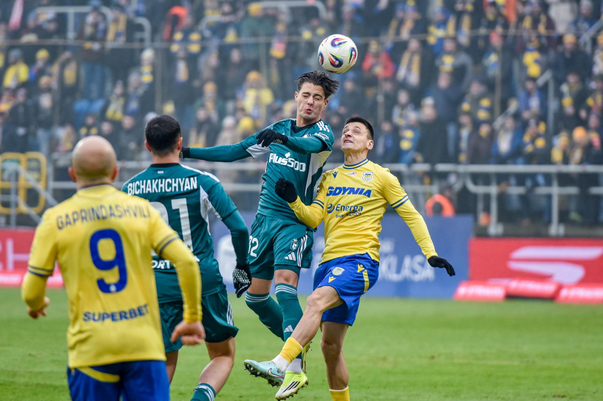 Arka Gdynia - Legia Warszawa Kacper Urbański ,mecz-1599