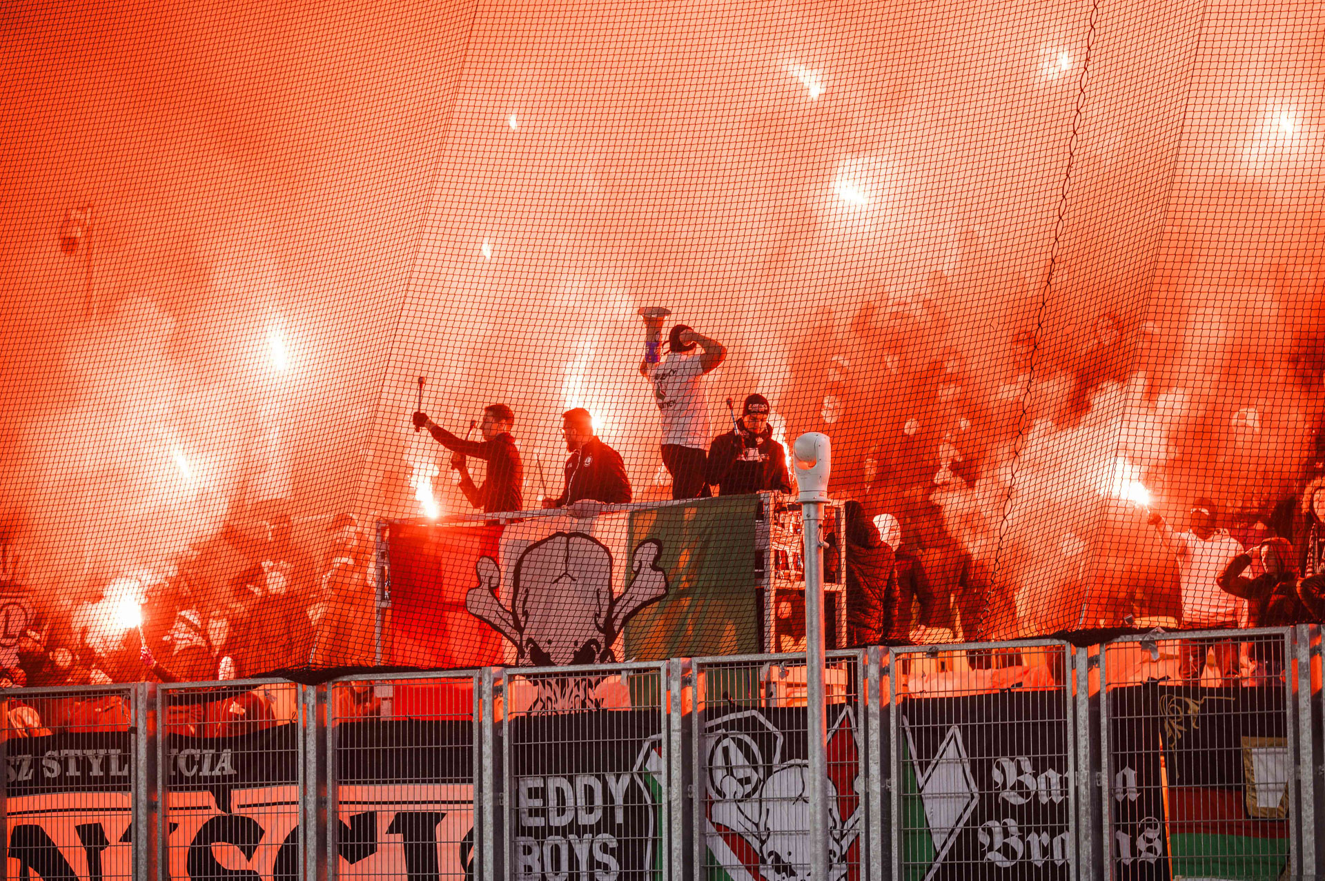 GKS Katowice - Legia Warszawa race ultras kibice sektor gości