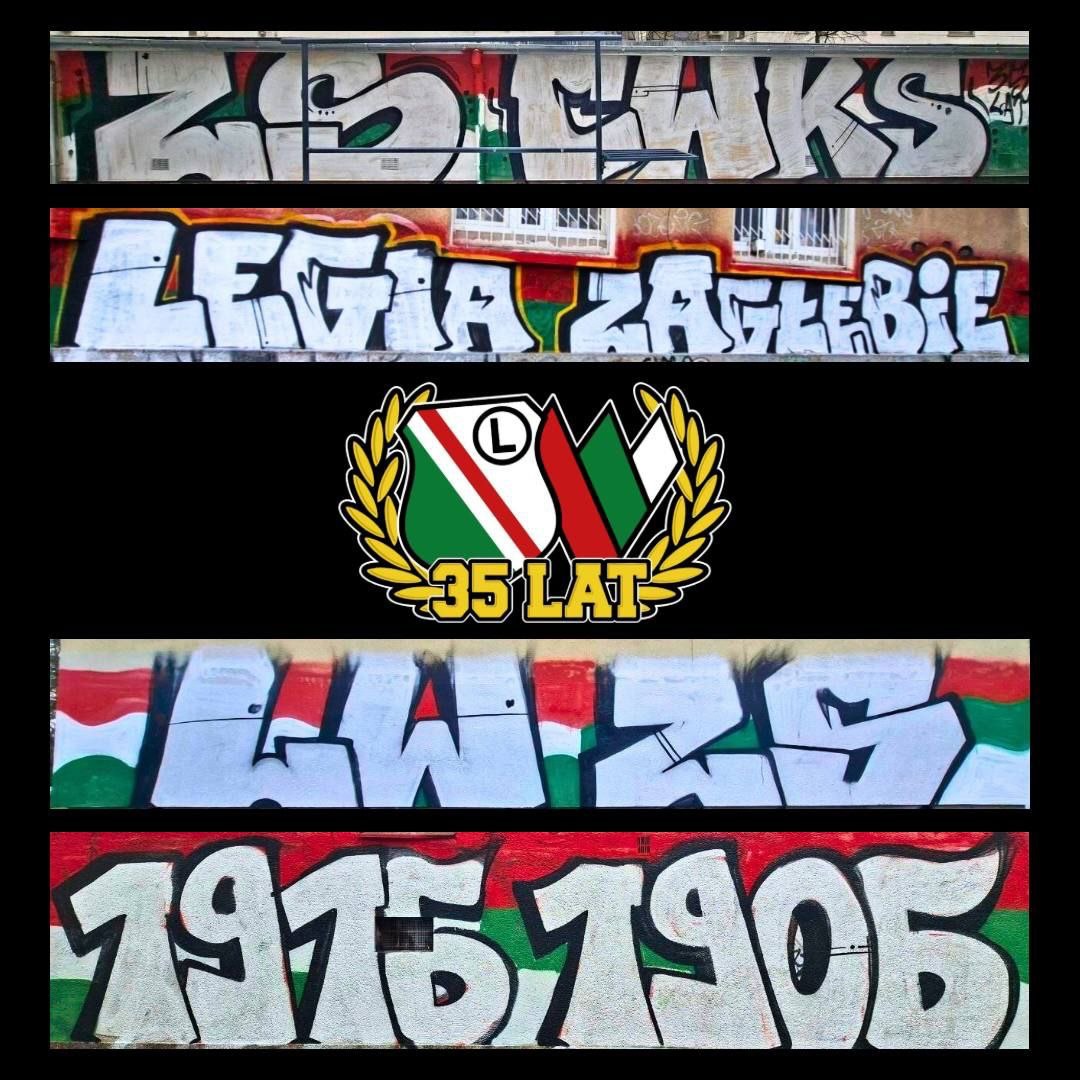graffiti,Legia i Zagłębie